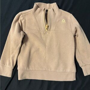 Reebok Kids Beige Half-Zip Sweatshirt